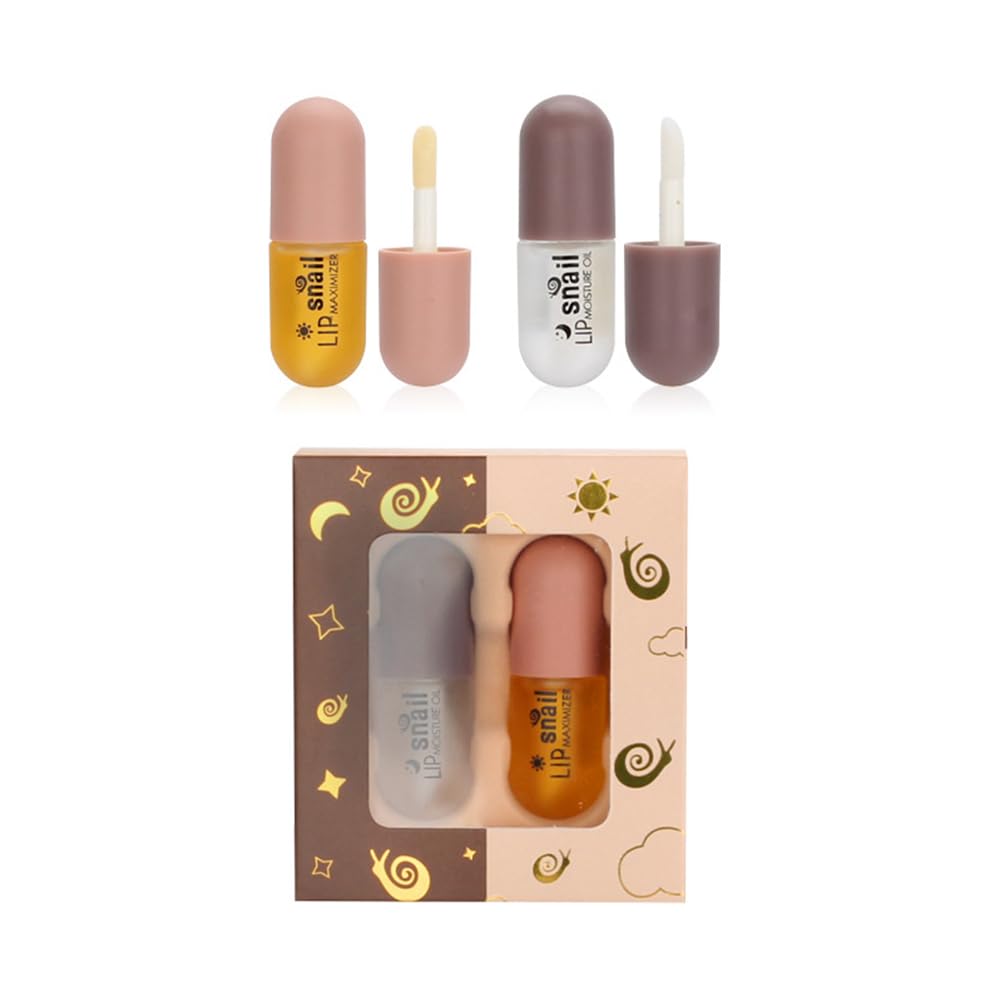 Lip Plumper, Natural Lip Plumper and Lip Care Serum, Lip Enhancer for Fuller, Lip Mask, Beautiful Fuller, Hydrating & Reduce Fine Lines 5.5ML (Day& Night)