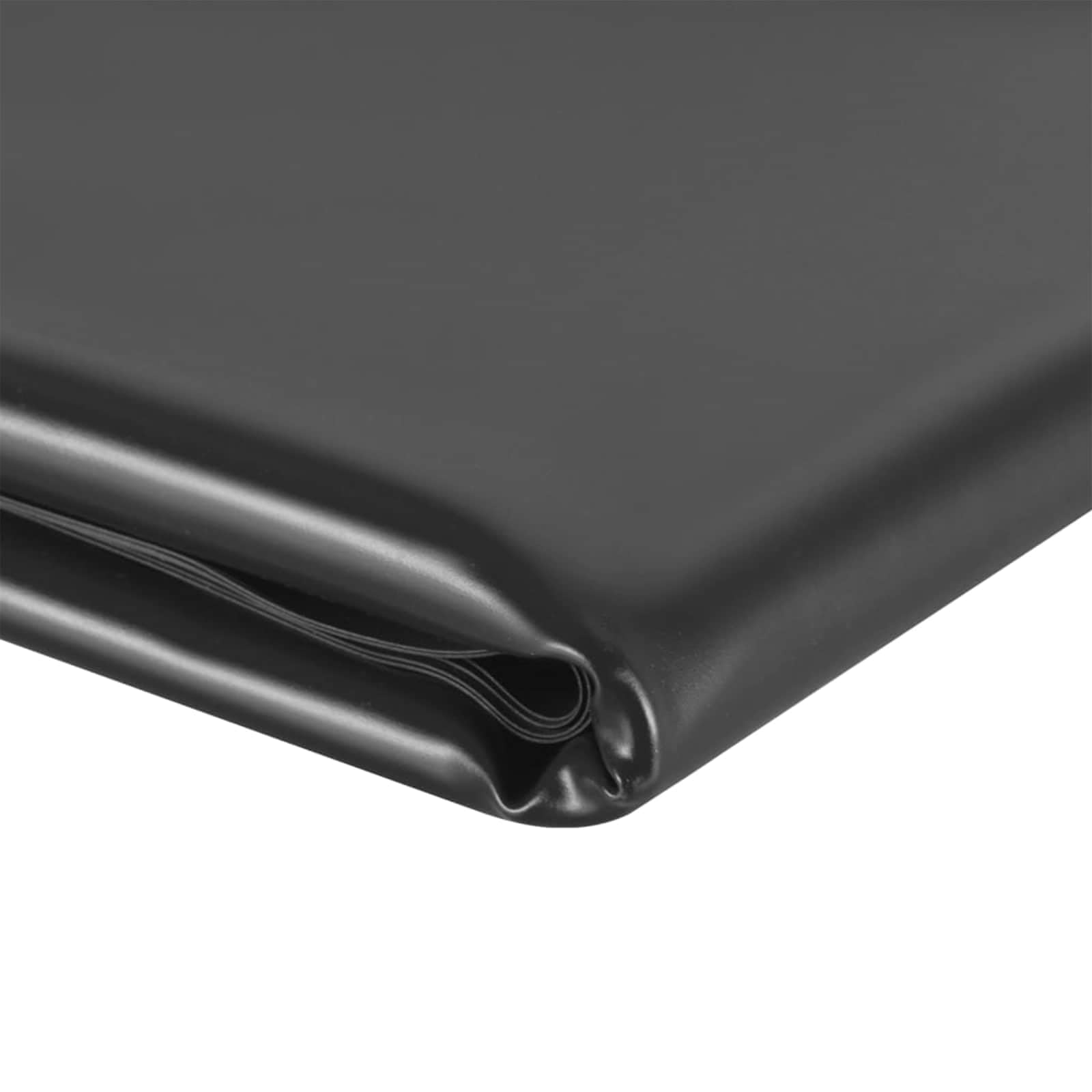 vidaXL Teichfolie 7 x 4 m PVC 0,5 mm Schwarz, Flexible Teichabdeckung, Teichplane für Fischteiche im Außenbereich, Reißfestes Teichzubehör, Faltbare Teichfolie