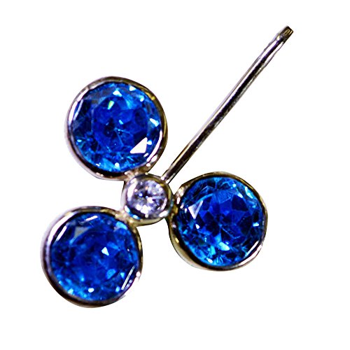 Topaze bleue pendentif argent 925 cadeau naissance décembre