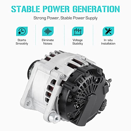New 11258N Alternator for Nissan 2.5L for Altima 2007-2012, for Sentra 2007-2012, Rogue 2011-2013, 3-pin Plug, Rogue Select 2.5L 2014 2015, 23100JA02A, 23100JA02B by Youxmoto - Used condition - Image 3