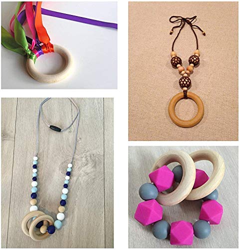12 Pieces Macrame Wooden Rings 70Mm Natural Wood Rings Without Paint Smooth Unfinished Wood Circles For Craft Diy Ring Pendant Connectors (2.75 Inch) #TOP3