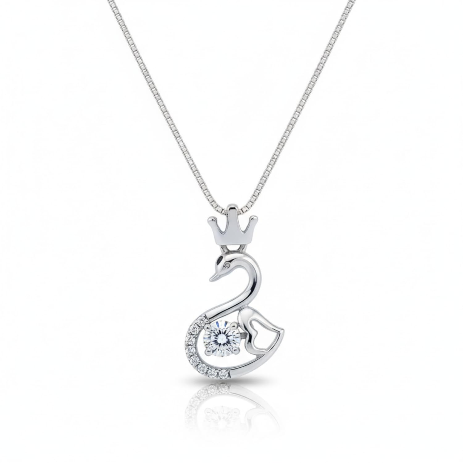 925 Sterling Silver Heart Pendant Necklace | with or Without Chain | Gift for Women and Girls