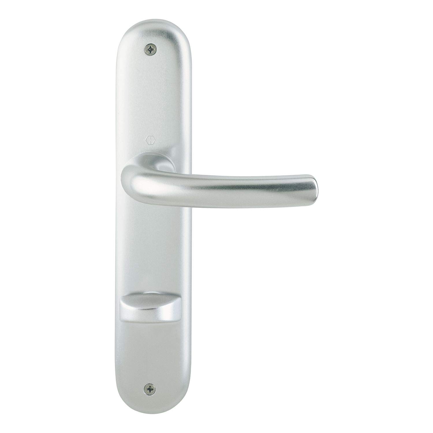 HOPPE 11564945 Silver Anodised Tokyo Handle Set for WC 78, 37-42, Anodized Silver