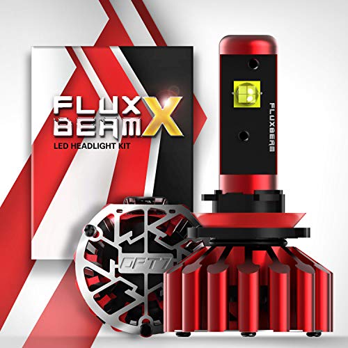 OPT7 Fluxbeam X H11 H8 H9 LED Headlight High Beam Bulbs - 8,400LM 6000K White Daytime - All Bulb Sizes