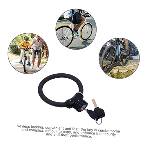 Toddmomy Bloqueio De Anel De Bicicleta Cadeado De Cabo Minibike Cadeado De Cabo De Bicicleta Cadeado