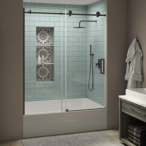 Aston Tdr984Ez.uc-Nbr-6070-R Coraline Xl Tub Door, Bronze, Clear - Right #TOP27