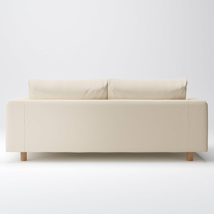 無印良品　レザーソファ2.5シーター　ホワイト ソファ本体・2．5シーター・フェザー・ポケットコイル | 無印良品