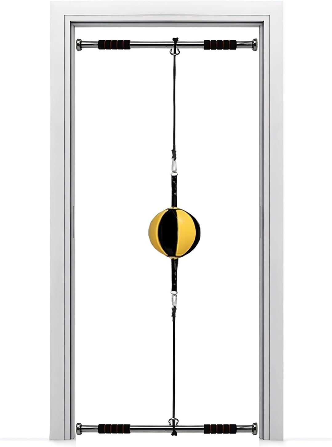 Doorway Punching Bags Wall Mount Boxing Bag Kit, Solid Reflex Bag, Speed Bag Hanging Boxing Equipment for Home Gym 32in Adjustable Cords, Stress Relief Exercise Equipment Boxing Striking