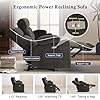 Consofa 80'' Power Reclining Sofa with Heat and Massage, Electric Reclining Couch with Extended Footrest, Wall Hugger 3-Seater Recliner Sofa with USB Ports, Cup Holders for Living Room