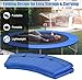 FSDIYU Replacement Trampoline Safety Pad Mat, 13ft 14ft 15ft 16ft Waterproof Tear Resistant UV Resistant Trampoline Spring Covers, Trampoline Replacement Safety Pad,16FT,Blue