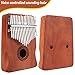 Genround Kalimba Thumb Piano & Finger Instrument Bundle, 17 Keys & 8 Keys Piano with Beginner's Study Instruction, Portable Thumb Piano for Kids and Adults, Includes Tuning Hammer
