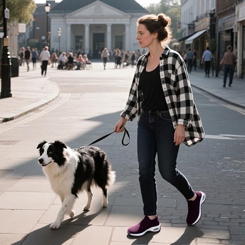 Image of HKR Women Walking Shoes Cushioned Slip On Sneakers