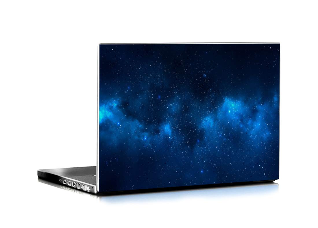 ISEE 360® Laptop Skin Cover Laminated Solar System The Stars Stickers Girls Boys Kids Students Office Vinyl Printed Multicolored Floral Small HD Quality Sticker 14 Inches