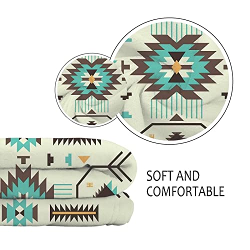 Fusurire Southwestern Blankets Throw For Kids Adult Aztec Blankets And Throws Flannel Fleece Throws Lightweight Cozy Blanket For Bedroom Living Room #TOP5