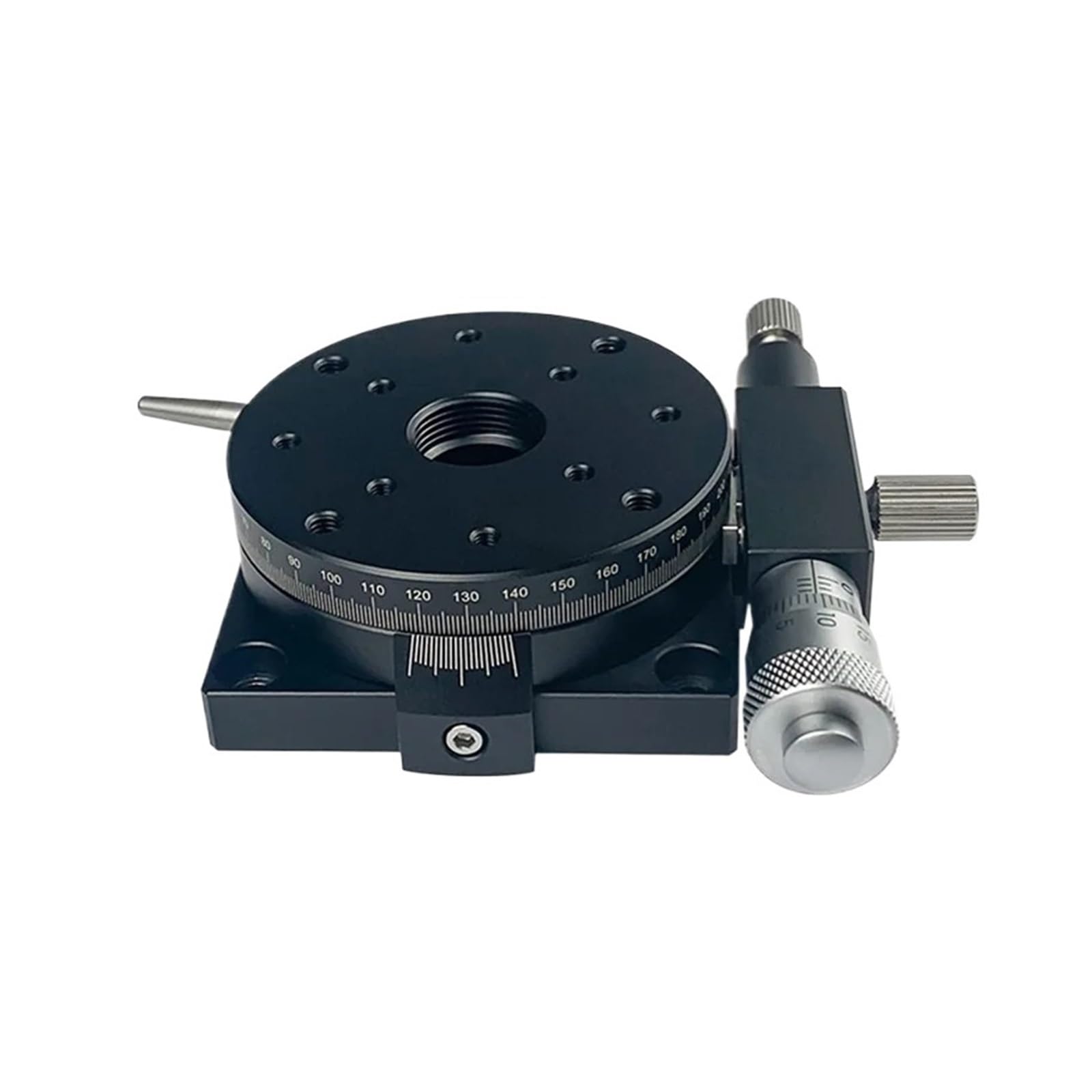 MYXJGNAIY R Axis RSP40-L RSP40-R Manual Rotating Platform Sliding, 360 Degree Stage Precision Bearing Linear Stage, Load 9.8N 40mm(RSP40-L)