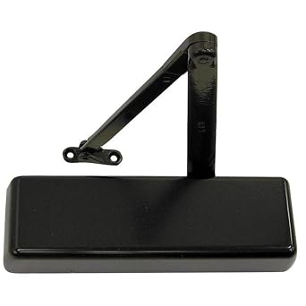 LCN 4010 Heavy Duty Door Closer, Dark Bronze Powder Coat Finished, Cast Iron, Left-Handed, Regular Arm