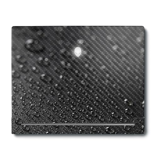 Image of MightySkins Carbon Fiber Skin Compatible with Alienware X16 R1 (2023) Full Wrap Kit - Dewdrop | Protective, Durable Textured Carbon Fiber Finish | Easy to Apply & Change Styles | Made in The USA