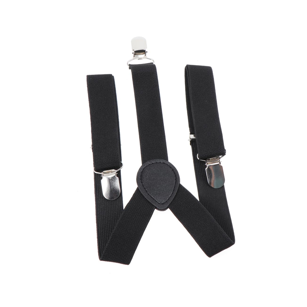 SHERCHPRY 3pezzi Bretelle Regolabili Per Ragazzo Ragazza Con Bretelle Elastico Back Per Occasioni Speciali Colore Nero