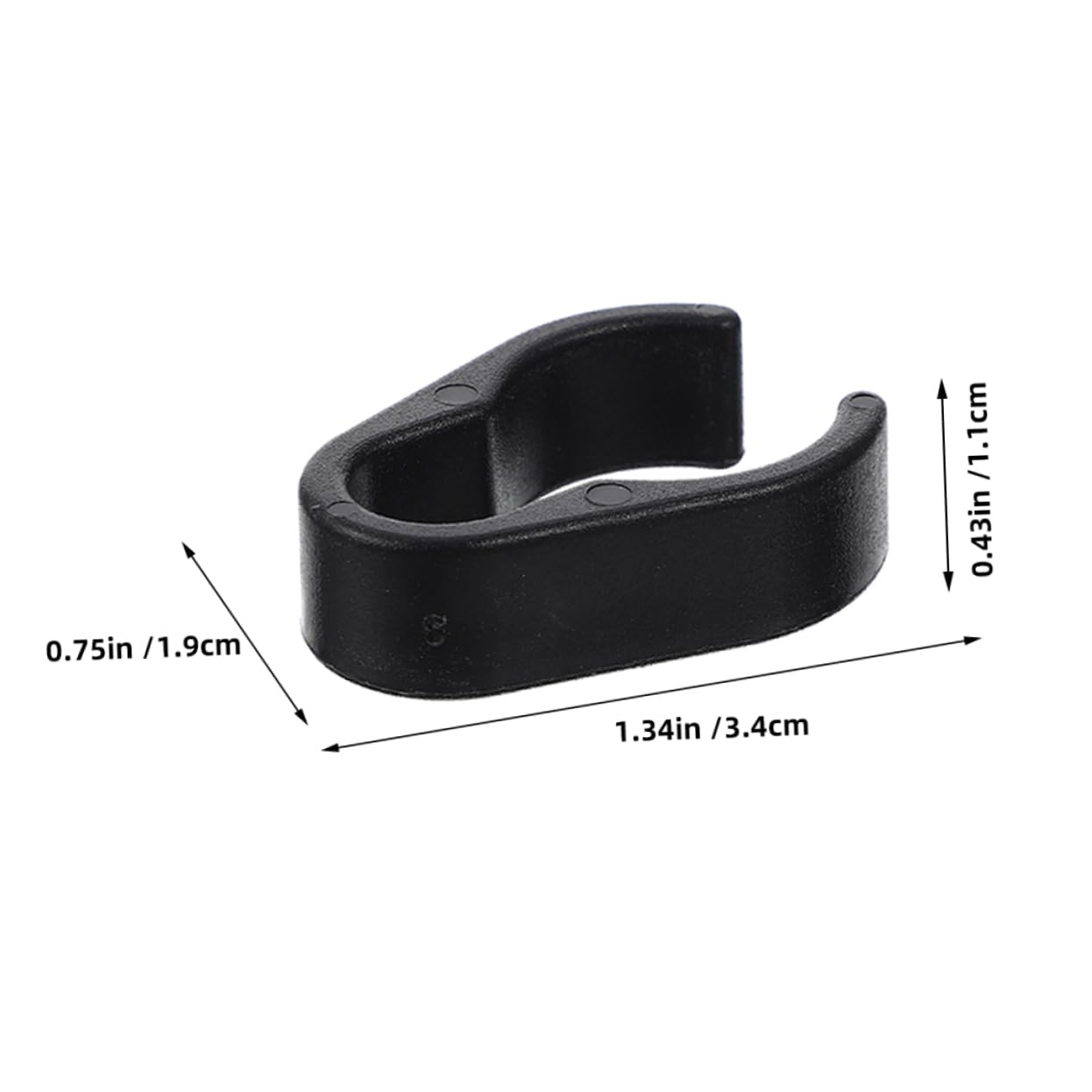 BCOATH 50Pcs Mic Pole Clamp Plastic Cord Clips for Easy Microphone Cable Management Lightweight and Portable Design for Home and Studio Use