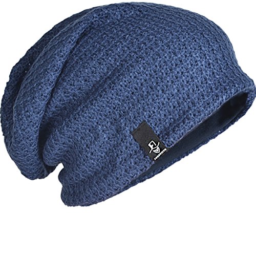 FORBUSITE Mens Slouchy Long Oversized Beanie Knit Cap for Summer