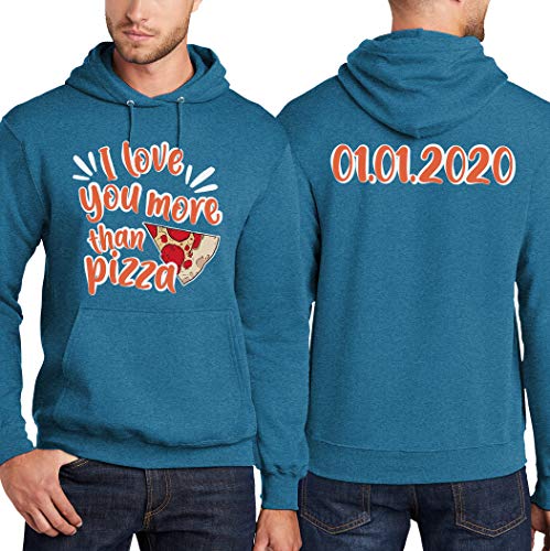 TEEAMORE Custom Hoodie Design Your Own 2 Side Personalized Sweatshirt for Men Women Front & Back3