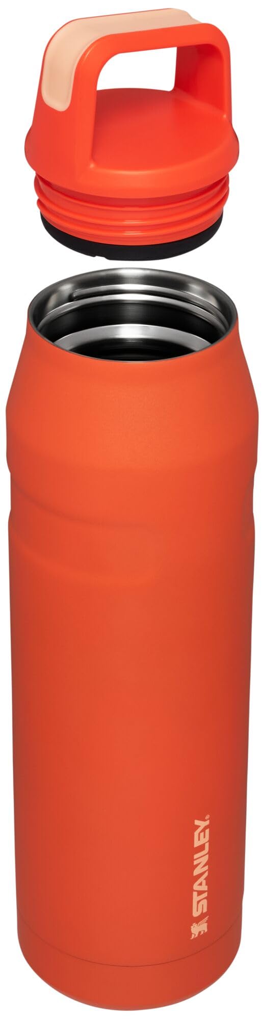 STANLEY IceFlow Cap and Carry Water Bottle 36 oz | Wide Mouth Twist Lid | Lightweight and Leakproof for Travel and Sports | Insulated Stainless Steel | BPA-Free | Tigerlily by STANLEY - Image 2