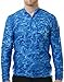 Aqua Design Men's Fishing 1/4 Zip Mock Turtleneck Long Sleeve UV Sun Protection Shirt