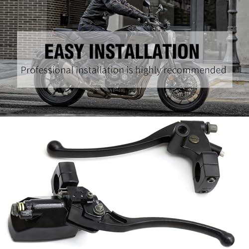 Hoypeyfiy Left & Right Brake Master Cylinder Clutch Lever 1'' 25mm Aluminum Replacement for Honda Magna Shadow Spirit Suzuki Intruder Yamaha Vstar Kawasaki Vulcan by Hoypeyfiy - Image 8