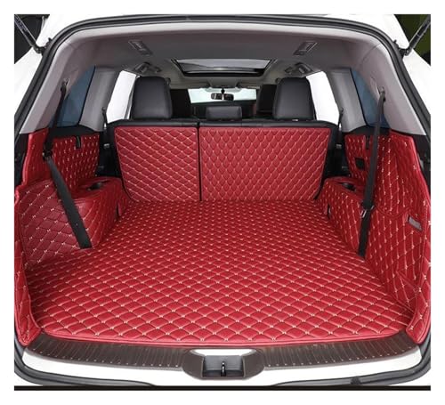 Tapis de coffre en cuir haut de gamme pour BMW Série 4 Gran Coupé F36 rouge vin