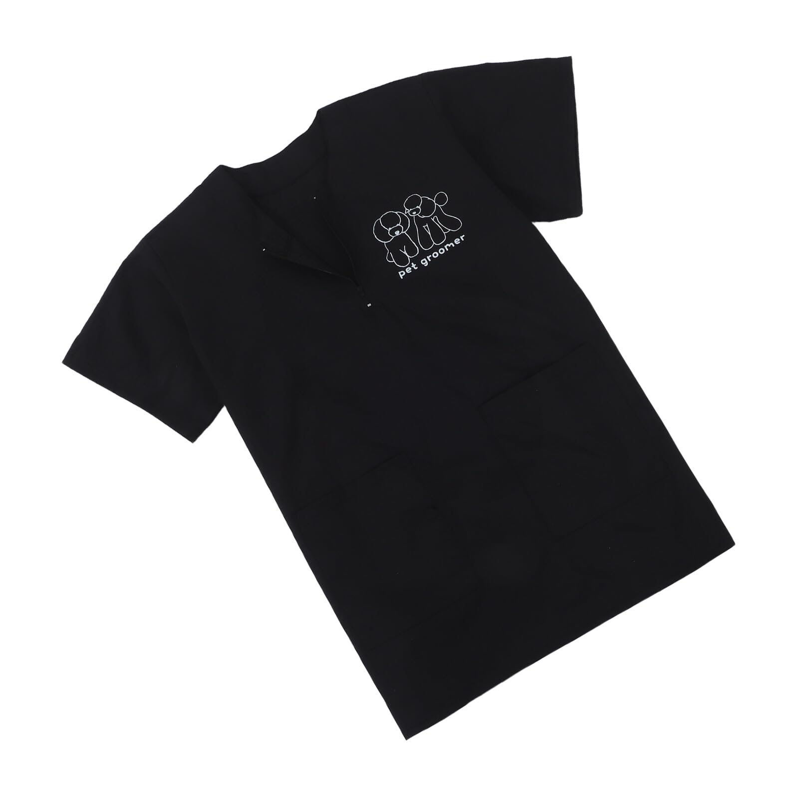 Blouse de toilettage manches courtes idéale pour toiletter au sec en salon