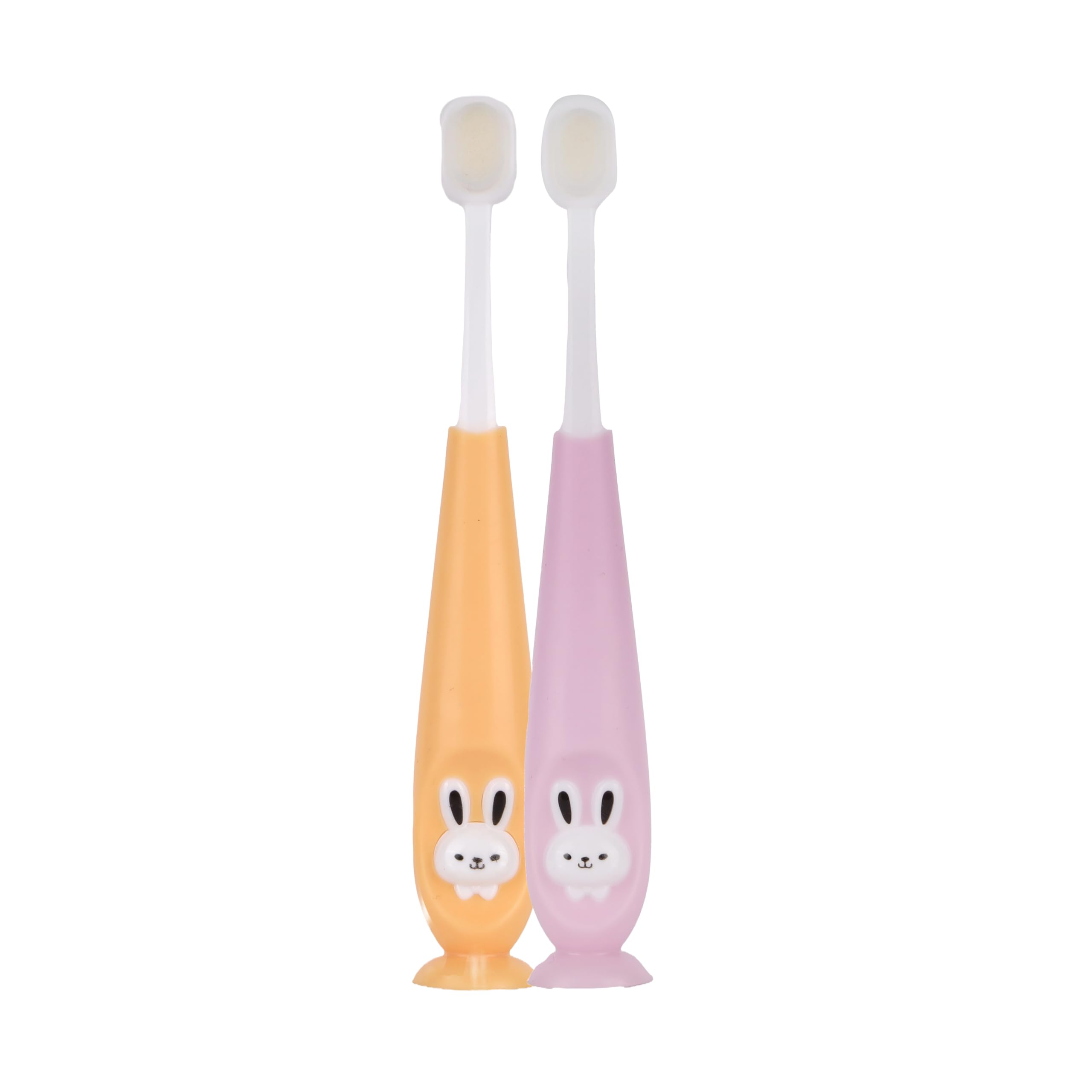 Baby Toothbrush - Soft Bristles, Safe and BPA-Free, Gentle Care (Pack of 2, Yellow and Purple)-image-10