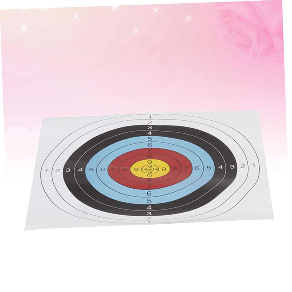 KICHOUSE 20pcs Archery Practice Targets Full-Printed Arrow Targets Semi-Ring Paper for Use