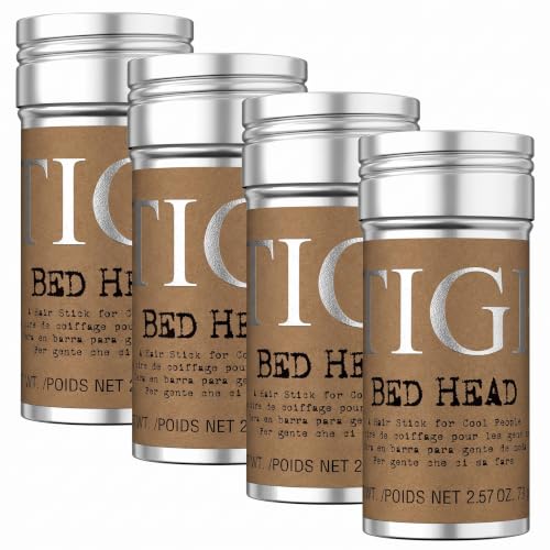 TIGI Bed Head Hair Wax Stick – Professional Hair Styling Wax for High-Definition Texture &amp; All-Day, Humidity-Resistant Hold, 2.57 oz (Pack of 4)