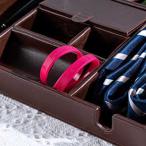 Fundraising For A Cause | Burgundy Ribbon Silicone Bracelet/Wristband – Burgundy Bracelet for Myleoma Awareness, Sickle Cell Anemia, Meningitis Awareness, Hospice Care Awareness & More (1 Bracelet)2