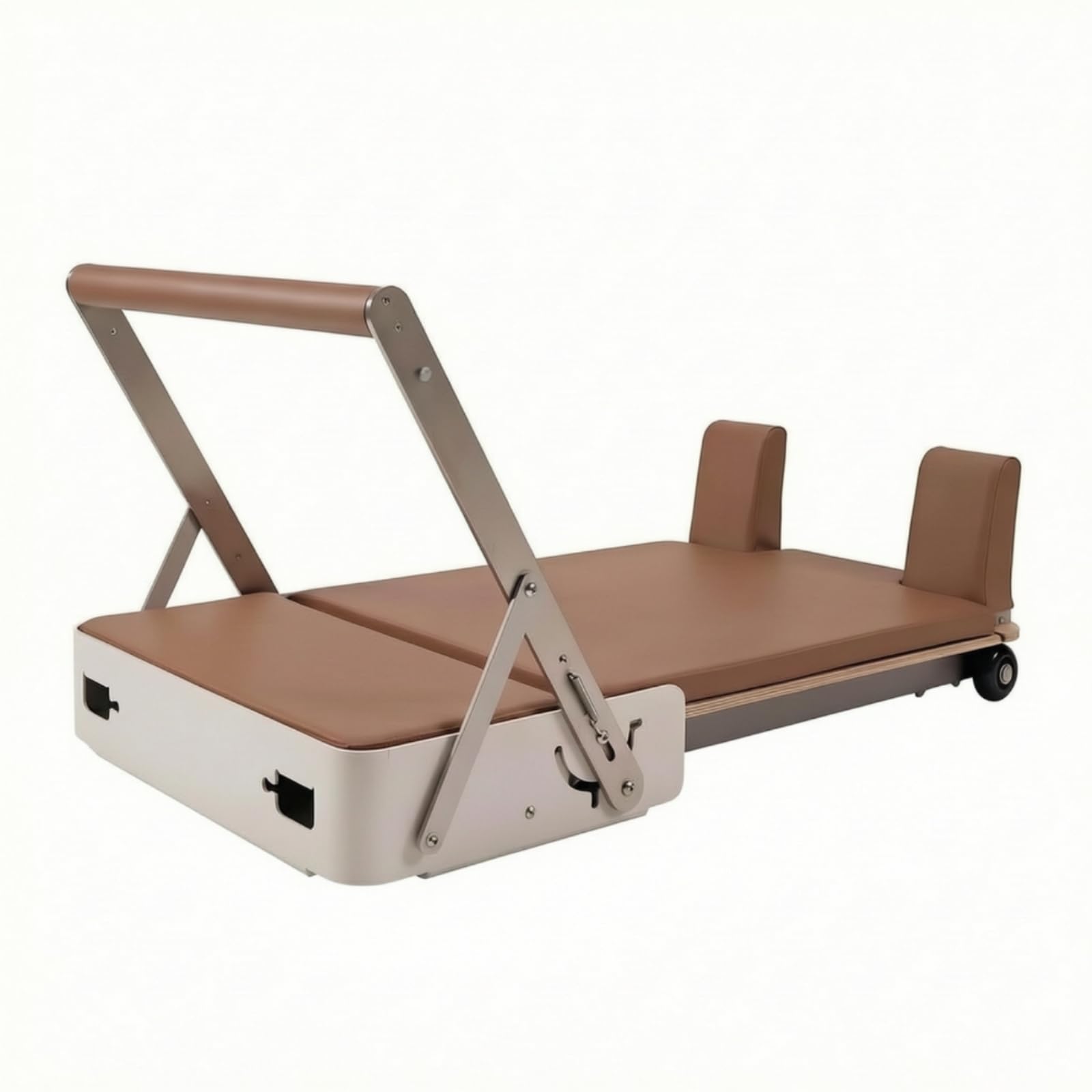 kowaku Lettino da Pilates Stabile Attrezzo Pilates con Ruote Resistente Riformatore per Casa