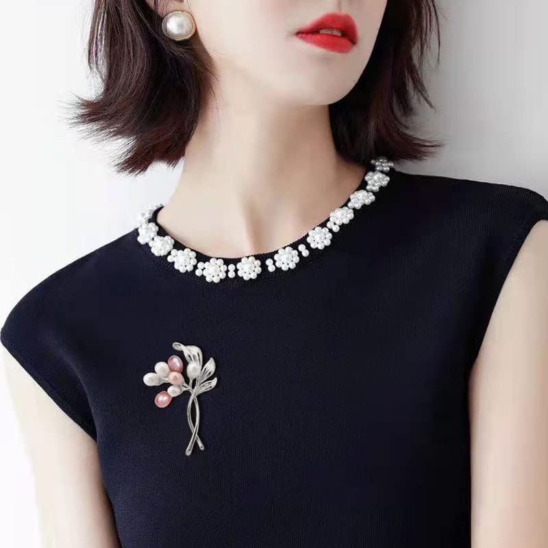 Image of Rhinestone Flower Brooch Austrian Crystal Flower Pin 18k Gold Plated Floral Brooch Lapel Pin Jewelry Mother's Day Birthday Gifts for Mom Wife