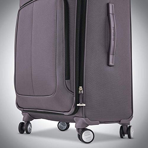 Image of Samsonite Solyte DLX Softside Expandable Luggage with Spinner Wheels, Mineral Grey, Carry-On 20-Inch