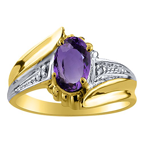 Bague améthyste diamant femme argent plaqué or : finis les bijoux ternes
