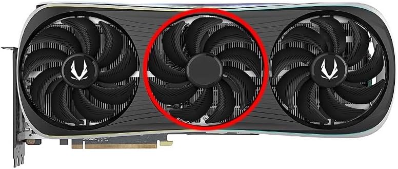 DC12V 0.5A 4ピン グラフィックカードファン ZOTAC ゲーミング用 GeForce RTX 4070 Ti 4080