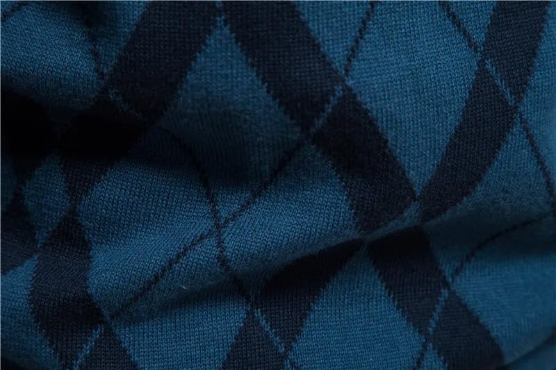 Men's Sweater Quarter Zip Striped Pullover Fall Winter Spring Color Block Plaid Pattern Sweatshirts