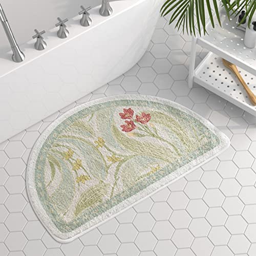 バスマット インテリアマット 様式 北欧 洗える おしゃれ かわいい 玄関マット 滑り止め コットンマット 50*80CM クッションフロア 吸水 滑り止め 抗菌 耐磨耗 防汚・傷防止 バス用品 マット 吸水 速乾 おしゃれ お風呂マット シック