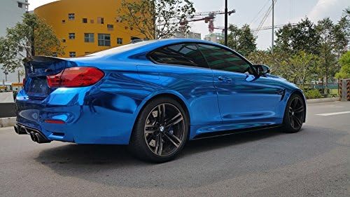 Miniatura 4 de VViViD Película autoadhesiva de vinilo fundido cromado de espejo azul, burbujas de liberación de aire y sin aire, 3MIL-VViViD8 (100 pies x 5 pies