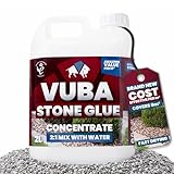 Vuba Easihold 2L Concentrate Rock Glue - Stone Adhesive, Dual Bond Technology Mix 2:1 with Water, Pea Gravel Stabiliser for Landscaping Paths, Patios & Borders 8m² Coverage, 3-Year Protection
