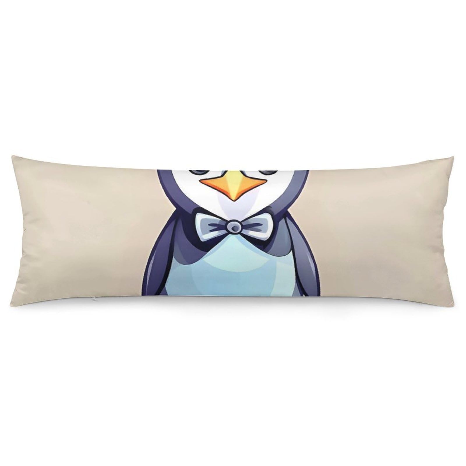Taie d'oreiller pingouin 50x137 cm en tissu doux et respirant
