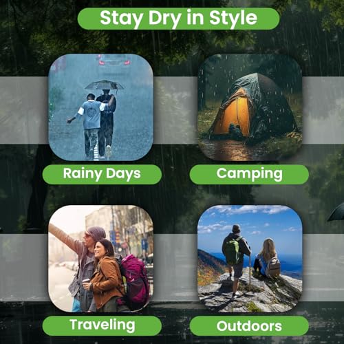 Image of Pivalo EVA Rainsuit Set 75 GSM with Adjustable Hood Full Sleeves Lightweight Raincoat with Pants waterproof Reusable Outdoor Travel Rainwear for Bike Riders Men (Pack of 1, Neon Green)