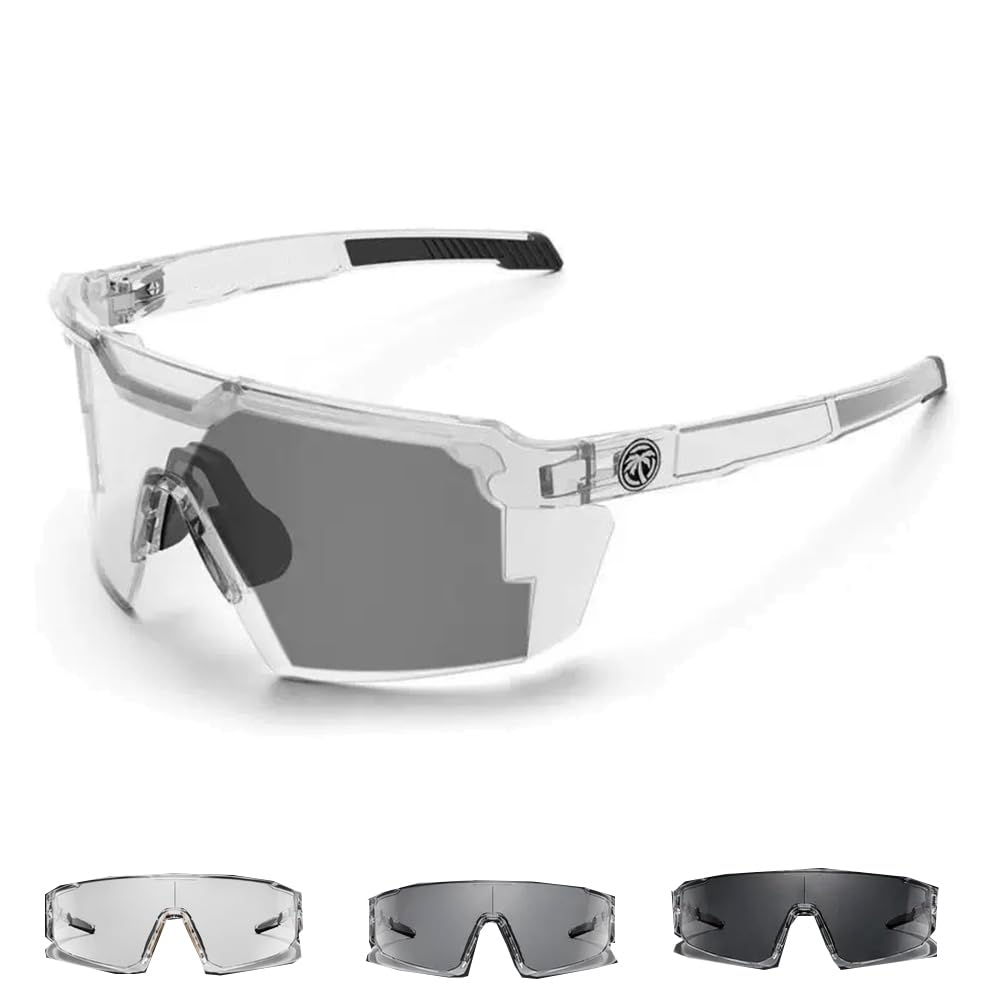 UV400 Photochromic Polarized Safety Glasses, UV400 Transition Photochromic Safety Glasses, Sunglasses for Men Women - Impact Resistant Outdoor Sports & Work Eyewear (Photochromic Gray)