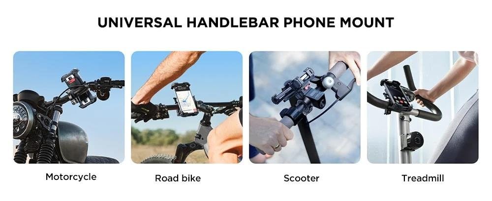 Supporto Telefono Moto Aggiornato Bici Ultra-Stabile Manubrio Pinza Cellulare JR-ZS398
