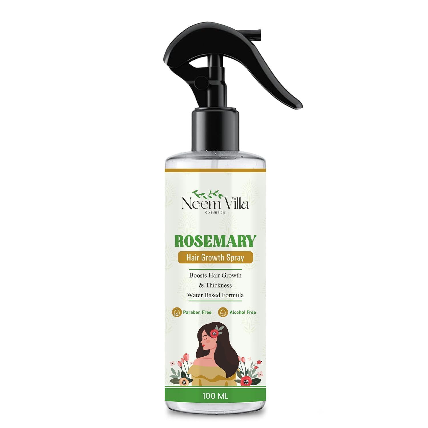 Rosemary Water Hair Spray for Hair Growth & Hair Fall Control – 100% Natural Rosemary Extract, Rice Water & Hyaluronic Acid | Adds Shine, Strength & Hydration | Lightweight Leave-In Mist for Men & Women (Pack of 1)-image-22