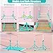 MARFULA Foldable Gymnastic Bar with Mat for Kids Ages 3-20, 350 lbs Weight Capacity, Gymnastic Kip Bar Horizontal Bar for Gymnast, Gymnastic Training Equipment for Home and Gymnastic Center Use