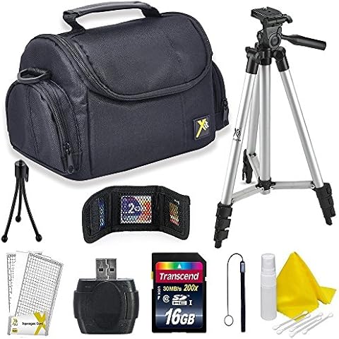 Professional Accessory Kit for All Canon, Nikon, Sony, Panasonic, Olympus Cameras, Kit Includes 10 Compact Accessories (50'' inch Tripod) Cover